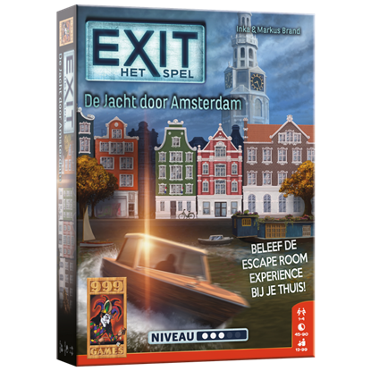 Spel EXIT - De Jacht door Amsterdam - Breinbreker, Spellen, Van der Meer - Overig Spellen - 0814743018877