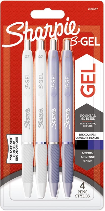 Sharpie S-gel roller fashion mix, medium punt, blister van 4 stuks in geassorteerde kleuren, niet bekend - Overig - 3026981626470