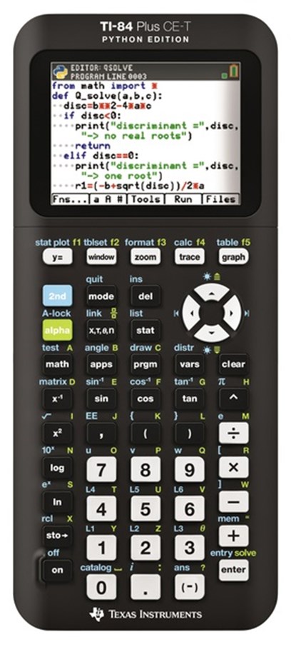 Graphing calculator 84PLCET PY Python Edition, niet bekend - Gebonden - 3243480106856