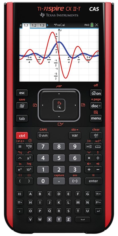 Rekenmachine Texas Instruments TI-Nspire CX II-T CAS, niet bekend - Gebonden - 3243480106931