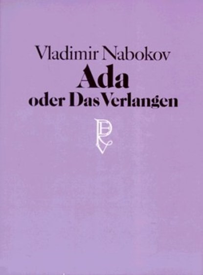Ada, oder Das Verlangen, NABOKOV, Vladimir - Gebonden met stofomslag - 3498092987