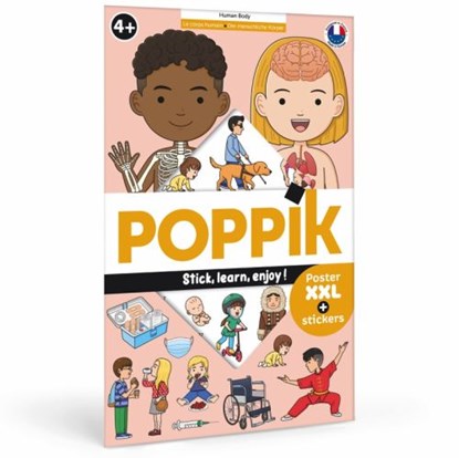 Menselijk lichaam - 48 herbruikbare stickers,  - Gebonden - 3760262412221