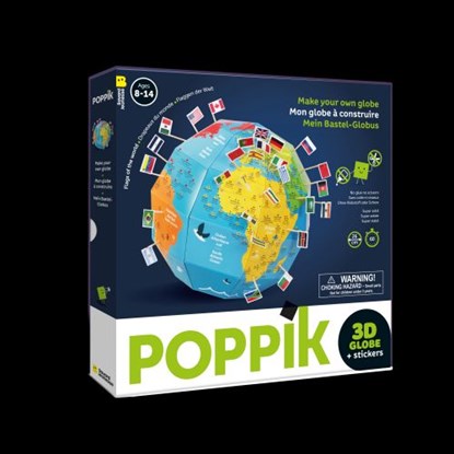 Vlaggen van de wereld - 3D wereldbol inclusief stickers, niet bekend - Gebonden - 3760262412887