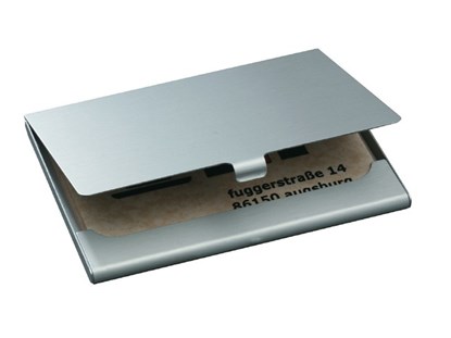 Visitekaartetui Sigel mat zilver,  - Overig - 4004360966507
