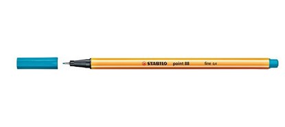 point 88, premium fineliner 0.4 mm, turquoise blauw, per stuk, niet bekend - Overig - 4006381333894