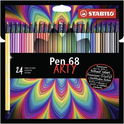 Pen 68, premium viltstift, ARTY etui met 24 kleuren, niet bekend - Overig - 4006381547048