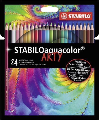 aquacolor, premium aquarel kleurpotlood, ARTY etui met 24 kleuren, niet bekend - Overig - 4006381547208