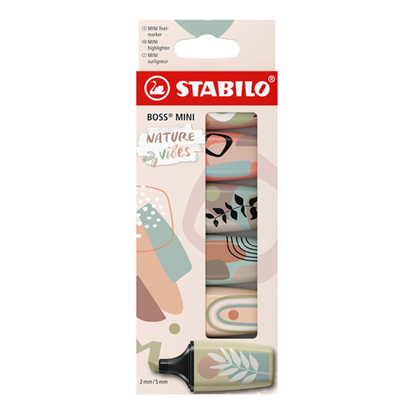 Markeerstift STABILO BOSS mini nature ass 6 stuks, niet bekend - Overig - 4006381615815