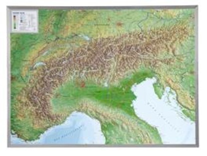 Alpen 1 : 1 200 000 Aluminium Rahmen, MARKGRAF,  André - Paperback - 4280000002457