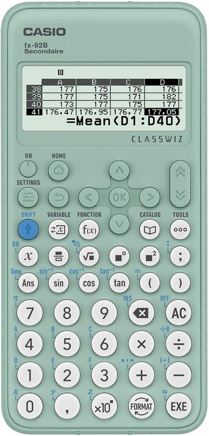 Rekenmachine Casio 92SECOND (BE/FR),  - Gebonden - 4549526615634