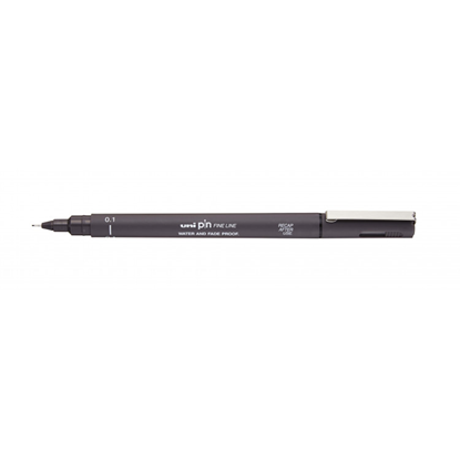 Uni Pin Fineliner Donker Grijs 0,1 mm, niet bekend - Overig - 4902778230756