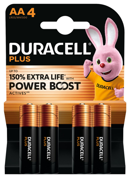 Batterij Duracell Plus Powerboost 4x AA, niet bekend - Overig - 5000394176027