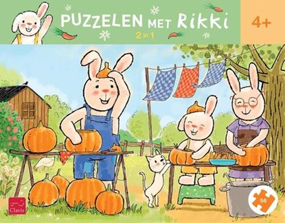 Puzzelen met Rikki 2-In-1-Puzzel (Rikki Viert Feest) (2 x 56), niet bekend - Gebonden - 5407009980039