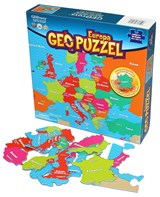GeoPuzzle Europa 58 stukken (NL) 483 x 406 mm - Geotoys - 5425013061179