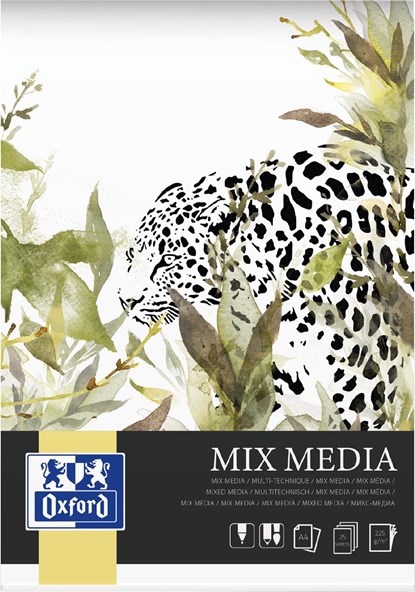 Oxford mixed media blok A4, 25 vel, 225 g/m², niet bekend - Overig - 5904017077947
