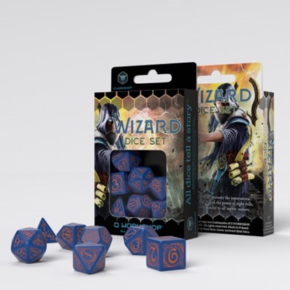 Wizard - Dark-Blue & Orange Dice Set, niet bekend - Overig - 5907699493913