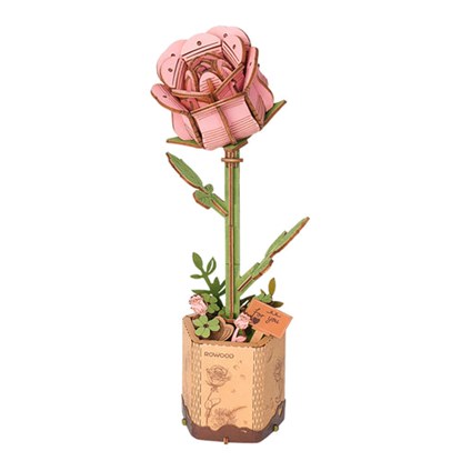Houten Bloem Pink Rose, niet bekend - Overig - 6946785119244