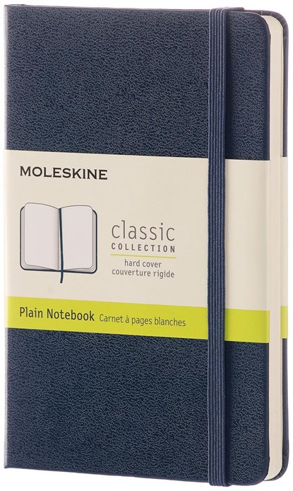 Moleskine notitieboek, ft 9 x 14 cm, effen, harde cover, 192 blad, saffier, niet bekend - Overig - 8051272893649