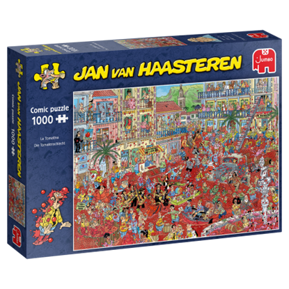 Jan van Haasteren -  La Tomatina 1000 stukjes, niet bekend - Overig - 8710126200438