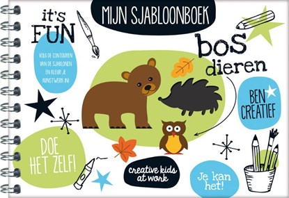 SJABLOONBOEK BOSDIEREN / 1X7,95, niet bekend - Overig - 8712048291334