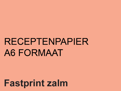 Receptpapier Fastprint A6 80gr zalm, niet bekend - Overig - 8712453068934