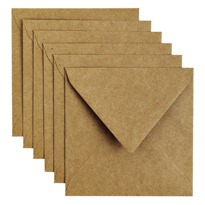 Envelop Papicolor 140x140mm kraft bruin, niet bekend - Overig - 8714677214166