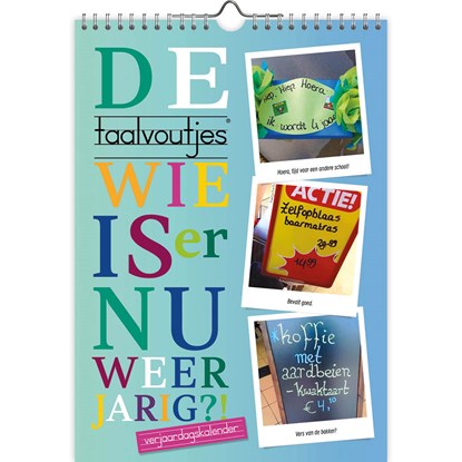 Taalvoutjes verjaardagskalender A4, niet bekend - Overig - 8716467526305