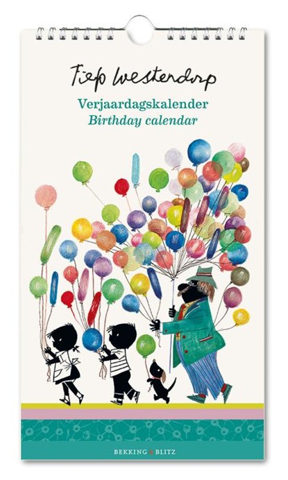 Verjaardagskalender: Jip en Janneke met ballonnen, Fiep Westendorp, niet bekend - Gebonden - 8716951341063