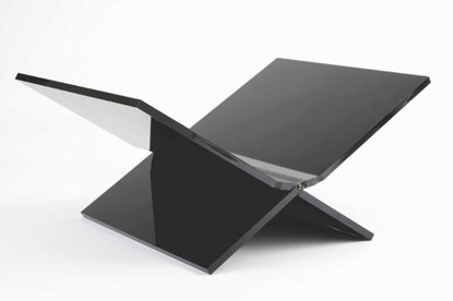 Boekenstandaard perspex middel design mat zwart, niet bekend - Gebonden - 8717953273864