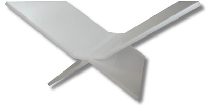 Boekenstandaard perspex middel design Melkwit transparant, niet bekend - Gebonden - 8717953273895