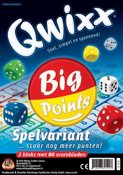 Qwixx Big Points, Steffen Benndorf - Overig - 8718026301903