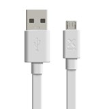 Xtorm Flat USB to Micro USB cable (1m) White,  -  - 8718182274653