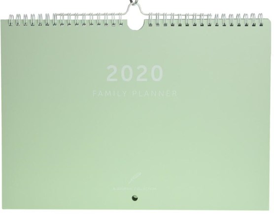 A-Journal Familyplanner 2020 - Mintgroen