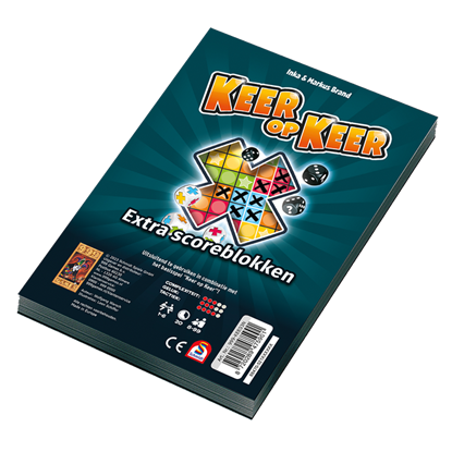 Spel Scoreblokken Keer op Keer twee stuks Level 1 - Dobbelspel , Spellen, Van der Meer - Overig Spellen - 8720289475901
