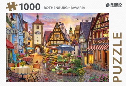 Rebo legpuzzel 1000 stukjes - Rothenburg Bavaria, niet bekend - Gebonden - 8720387822867