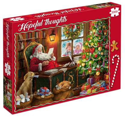 Kerstpuzzel Hopeful Thoughts (1000), niet bekend - Overig - 8720615480807