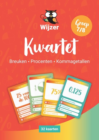 Kwartet Breuken, Procenten en Kommagetallen, niet bekend - Gebonden - 8720648866814