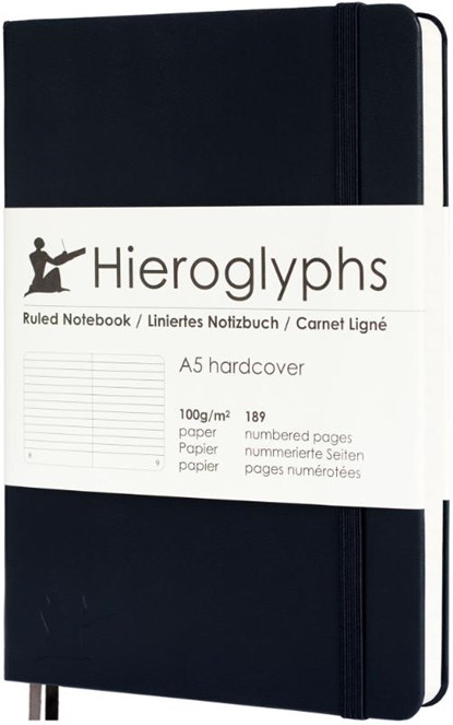 Hieroglyphs Notitieboek - A5 Gelinieerd - Zwart, niet bekend - Gebonden - 8720938497148