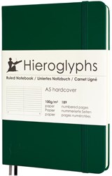 Hieroglyphs Notitieboek - A5 Gelinieerd - Groen -  - 8720938497162