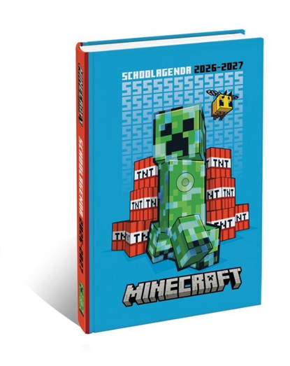 Minecraft Schoolagenda 2026-2027, niet bekend - Gebonden - 8721042910820