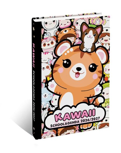 Kawaii Schoolagenda 2026-2027, niet bekend - Gebonden - 8721042910851