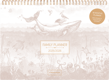Pimpelmees family planner 2025-2026 Mono Warm nude, niet bekend - Overig - 8721184941829