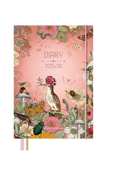 Pimpelmees academic diary 18 months 2025 - 2026 Terra Botanica - Peach, niet bekend - Overig - 8721184945155