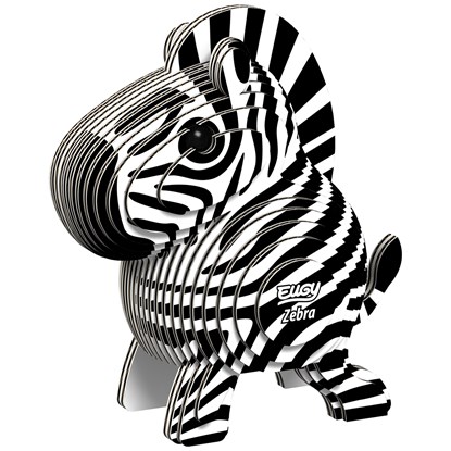 Eugy 3D Model: WILD DIER / ZEBRA 6.2x4.4x6.8cm, in karton, in doos, 6+, niet bekend - Overig - 9421035150101