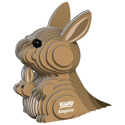 Eugy 3D Model: WILD DIER / KANGOEROE 7.2x3.4x7.4cm, in karton, in box, 6+, niet bekend - Overig - 9421035150149