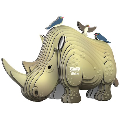 Eugy 3D Model: WILD DIER / NEUSHOORN 8,6x4,3x5,8cm, in karton, in box, 6+, niet bekend - Overig - 9421035150750