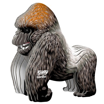 Eugy 3D Model: WILD DIER / GORILLA 6x4,4x6,5cm, in karton, in box, 6+, niet bekend - Overig - 9421035150798