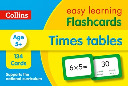 Times Tables Flashcards, Collins Easy Learning - Losbladig - 9780008281502