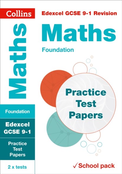 Edexcel GCSE 9-1 Maths Foundation Practice Test Papers, Collins GCSE - Paperback - 9780008282776