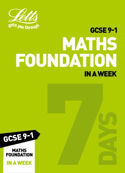GCSE 9-1 Maths Foundation In A Week, Collins GCSE ; Fiona Mapp - Paperback - 9780008316259